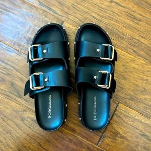 BCBG Women's Studded Slides